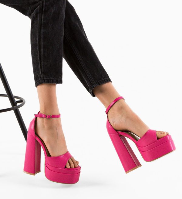 BOGDAN Сандали на ток Tatenda Фуксия