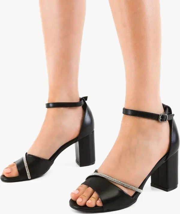 SFINX(LULU) Сандали на ток Tatuu Черни