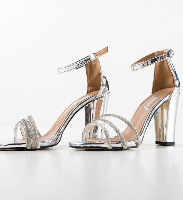 Wow Shoes Сандали на ток Tekyla Сребърни