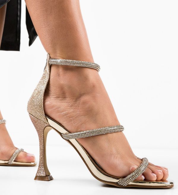 Botinelli Сандали на ток Teset Златни