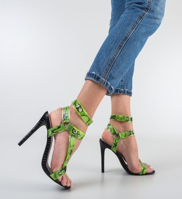 Botinelli Сандали на ток Todozi Зелени