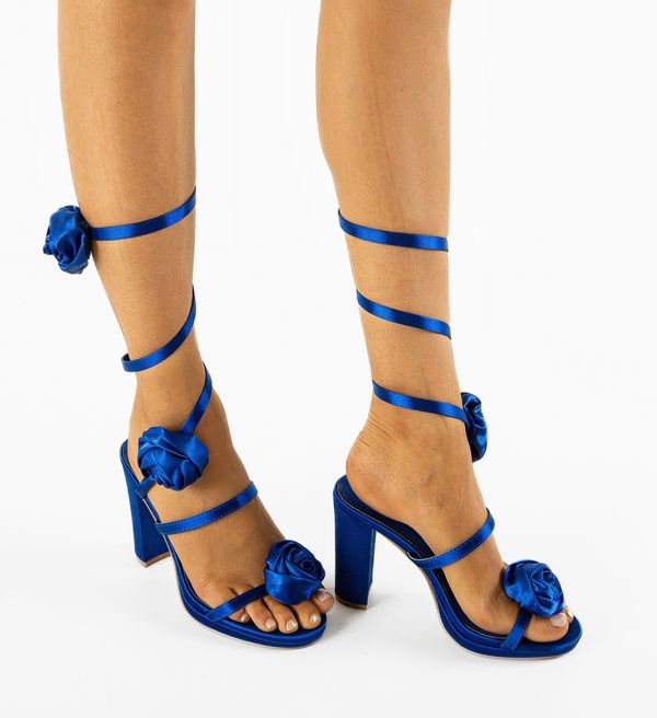 Mei Сандали на ток Trandaf Сини