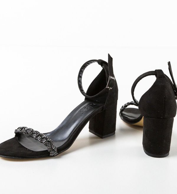 Exist Shoes Сандали на ток Trefa Черни