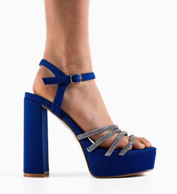 Ali Сандали на ток Troy Сини