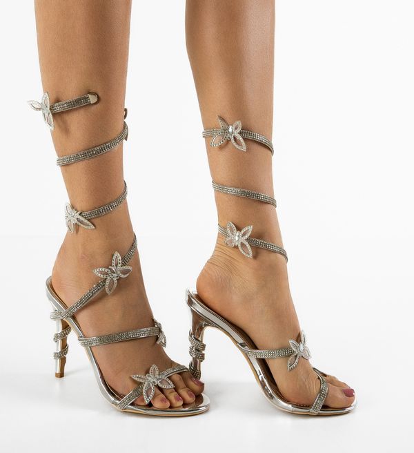 Mei Сандали на ток Varin Сребърни