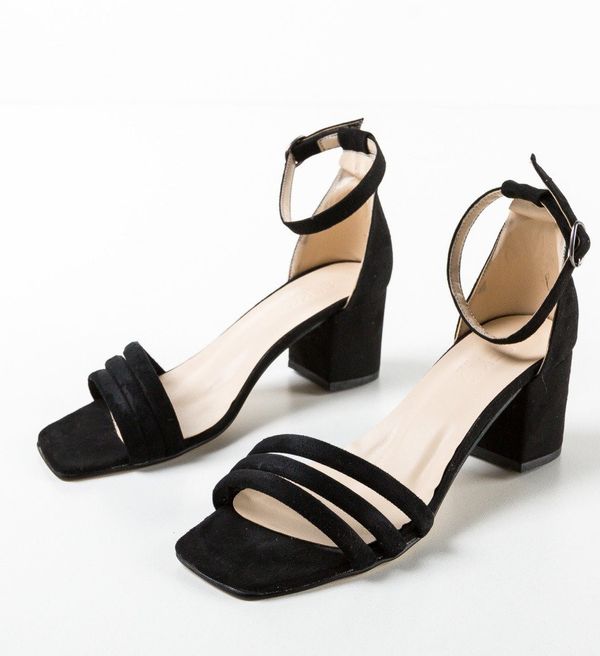 Wow Shoes Сандали на ток Veritas Черни