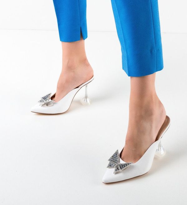 Ali Сандали на ток Wharton Бели