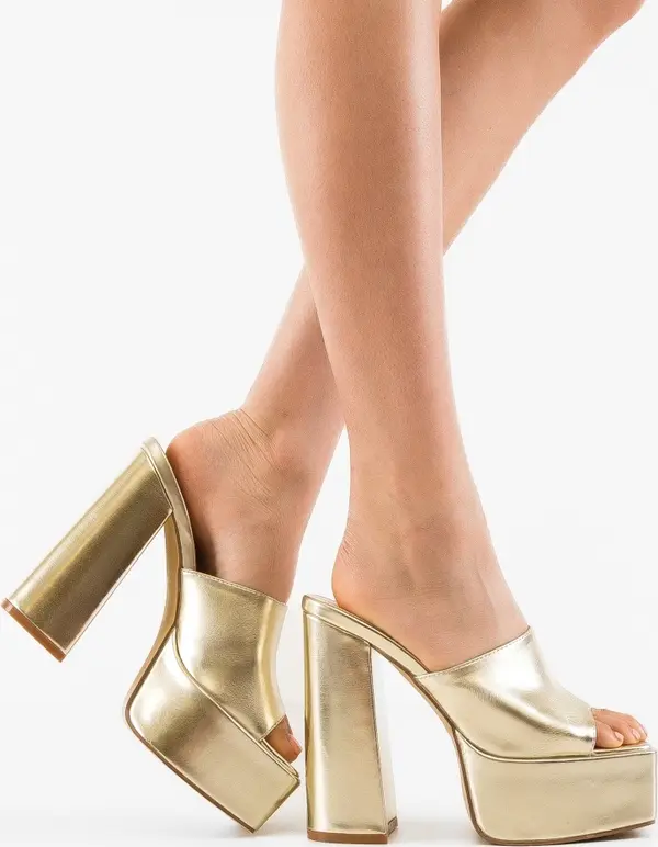 Ali Сандали на ток Yasir Златни