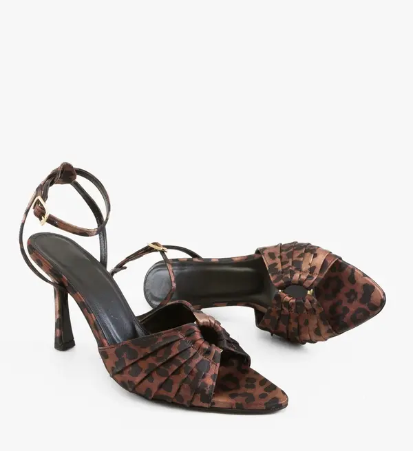 Wow Shoes Сандали на ток Yavay Анимал принт