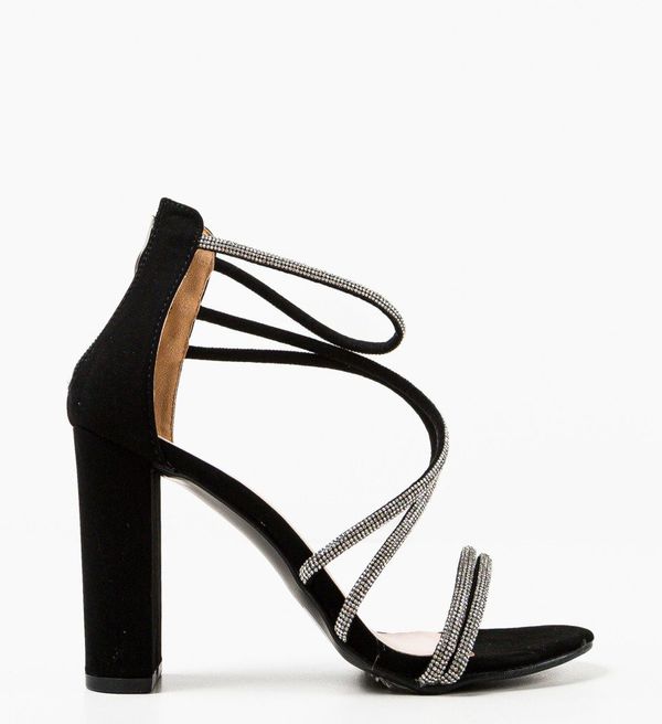 Mei Сандали на ток Yrector Черни