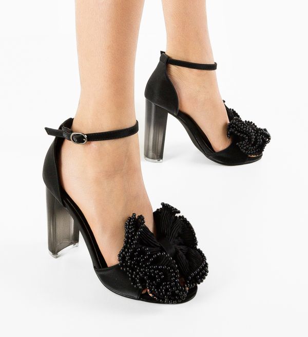 Mei Сандали на ток Zagora Черни