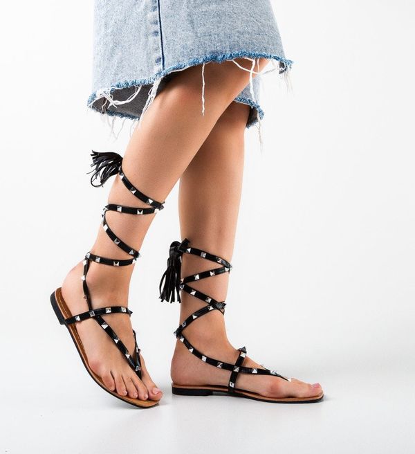 Ali Сандали Precious Черни