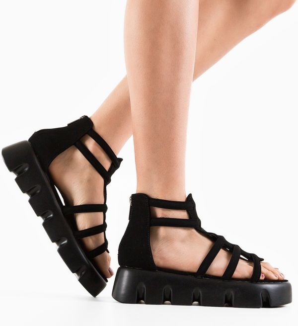 Mei Сандали Rabat Черни