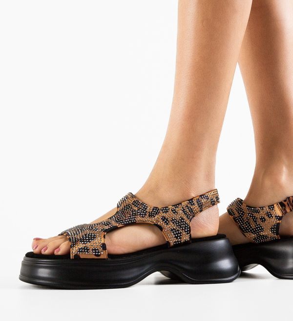 Mei Сандали Rayna Анимал принт