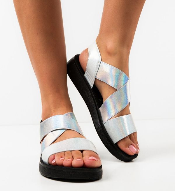 Zoha Сандали Sandra Сребърни