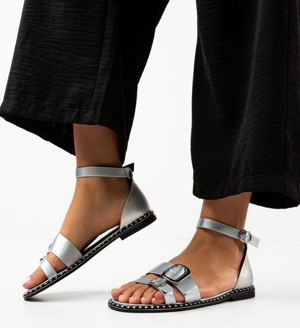 Mei Сандали Sares Сребърни