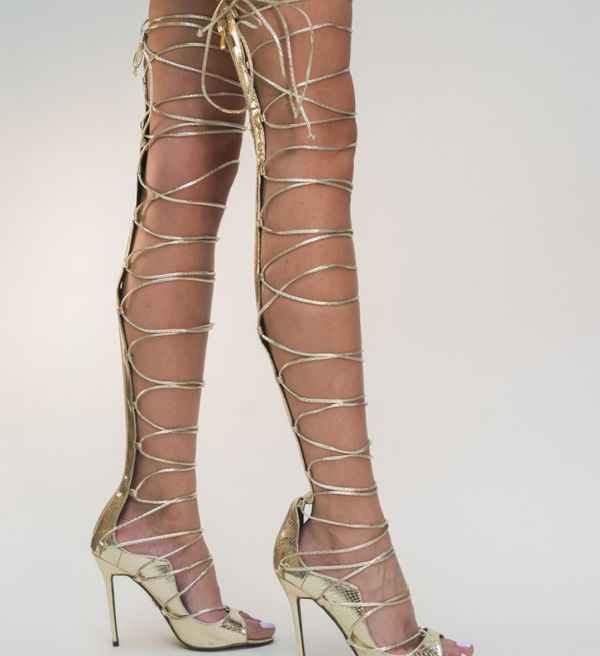 Wow Shoes Сандали Шарън Златни