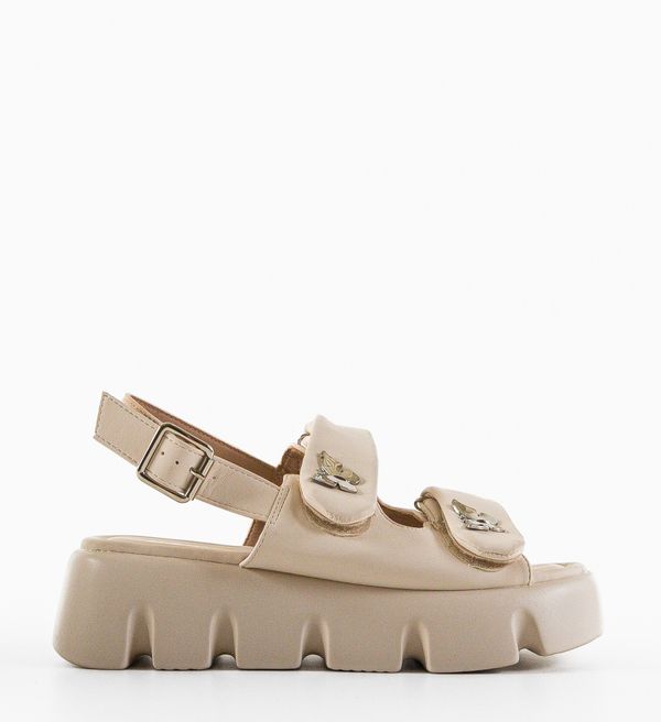 Mei Сандали Shumen Бежов