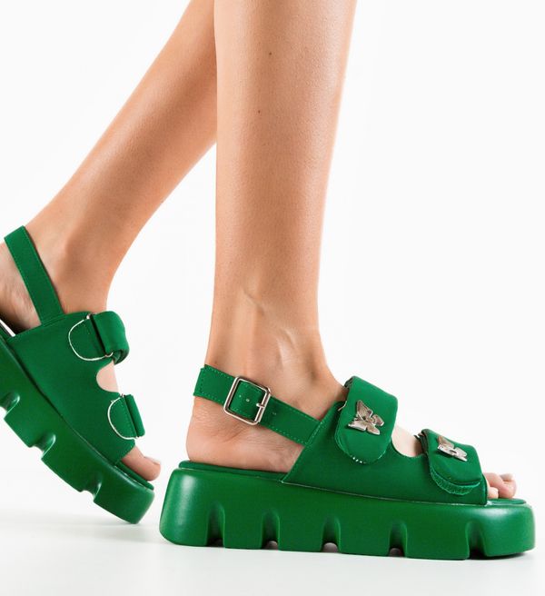 Mei Сандали Shumen Зелени