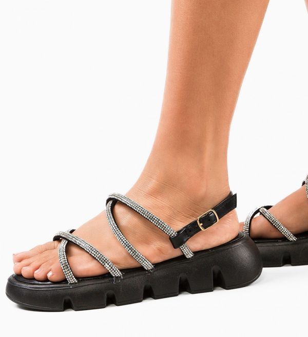 Udobni Сандали Teysty Черни