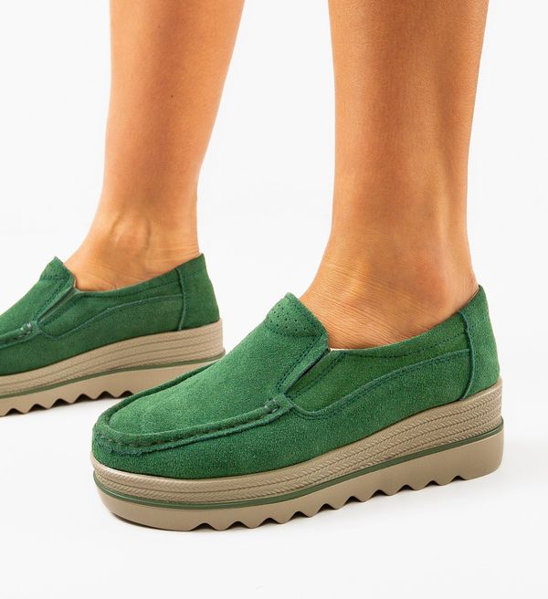 Udobni Ежедневни обувки Smirno Зелени