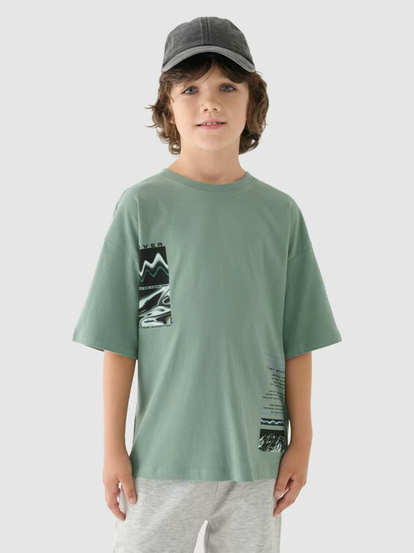 4F 4F Тениска детски Zelen