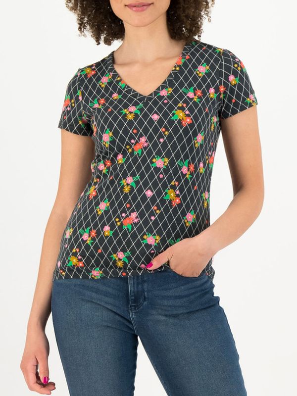 Blutsgeschwister Blutsgeschwister Grid of Flowers T-shirt Cheren