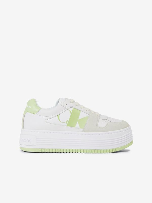 Calvin Klein Calvin Klein Bold Flatf Low Lace Mix Спортни обувки Byal