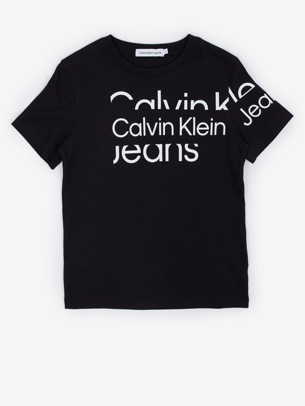 Calvin Klein Jeans Calvin Klein Jeans Blown-Up Тениска детски Cheren