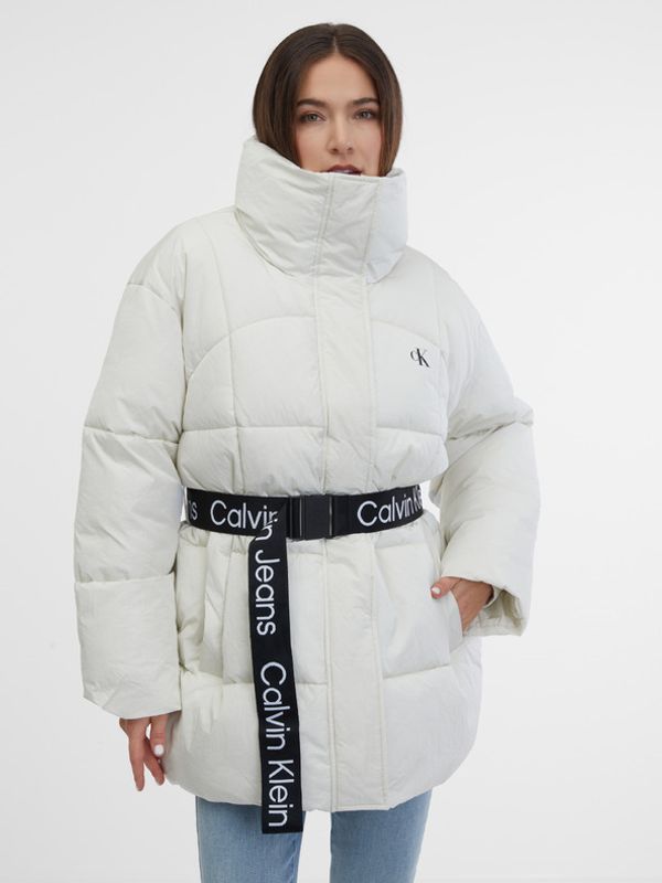 Calvin Klein Jeans Calvin Klein Jeans Winter jacket Byal