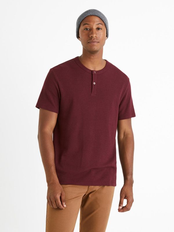 Celio Celio Cegabble T-shirt Cherven