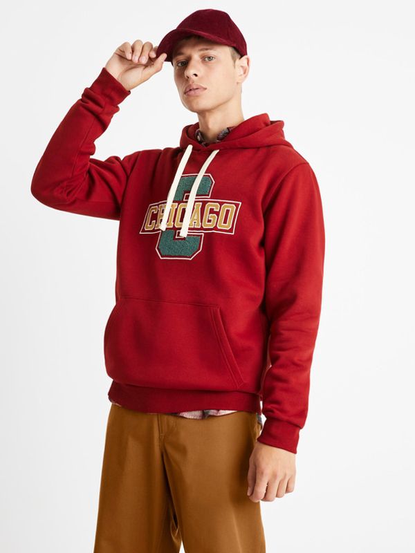 Celio Celio Chicago Sweatshirt Cherven