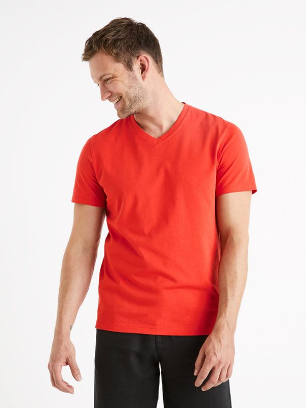 Celio Celio Debasev T-shirt Cherven