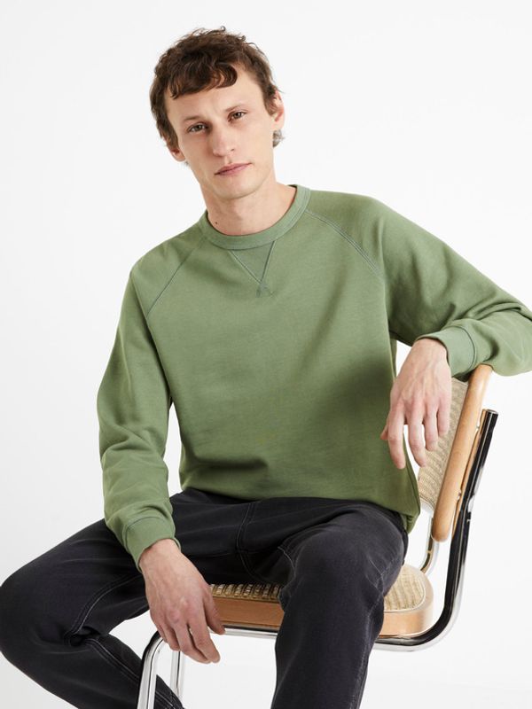 Celio Celio Debiais Sweatshirt Zelen
