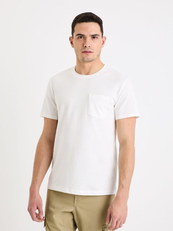 Celio Celio Gepik T-shirt Byal