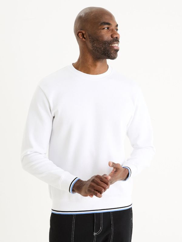 Celio Celio Gepikraye Sweatshirt Byal
