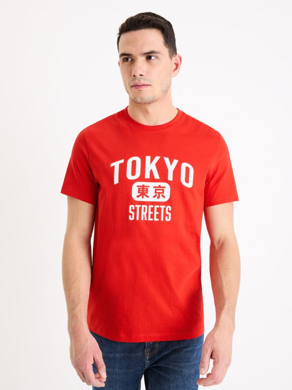 Celio Celio Gextoky T-shirt Cherven