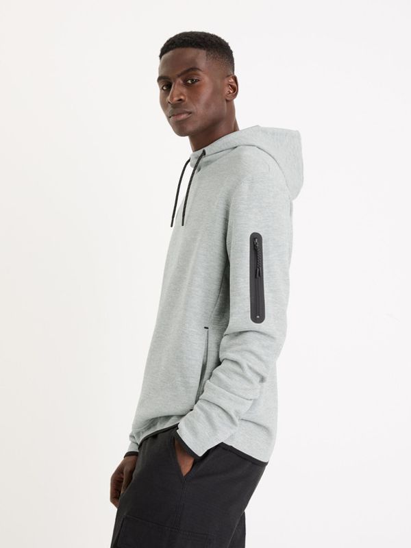 Celio Celio Geyokecap Sweatshirt Siv