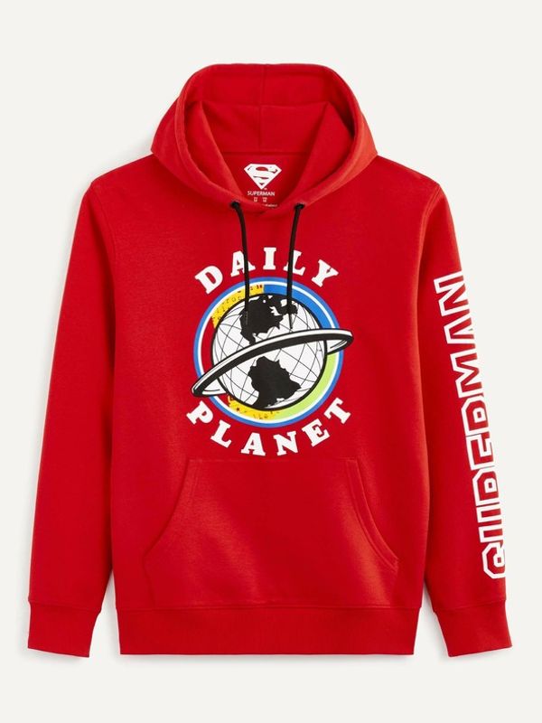 Celio Celio Lvemansw Sweatshirt Cherven