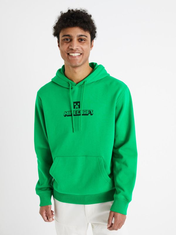 Celio Celio Minecraft Sweatshirt Zelen