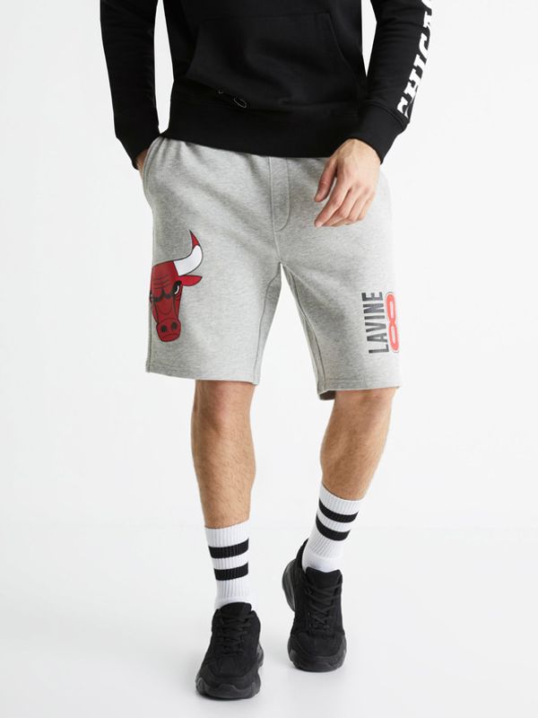 Celio Celio NBA Chicago Bulls Къси панталони Siv