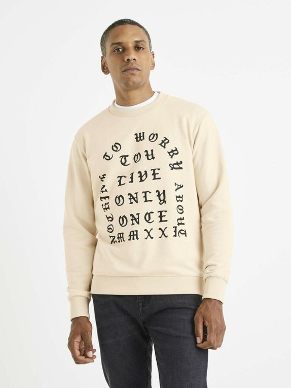 Celio Celio Sweatshirt Bezhov