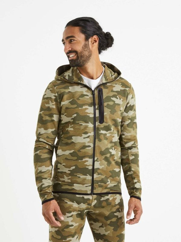 Celio Celio Veyoke Sweatshirt Zelen