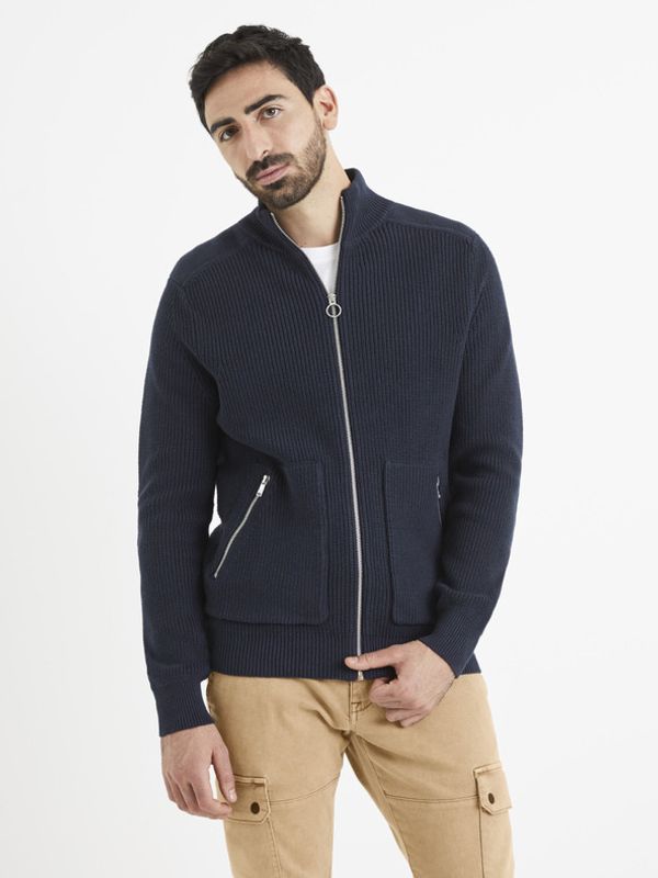 Celio Celio Vezipper Sweatshirt Sin