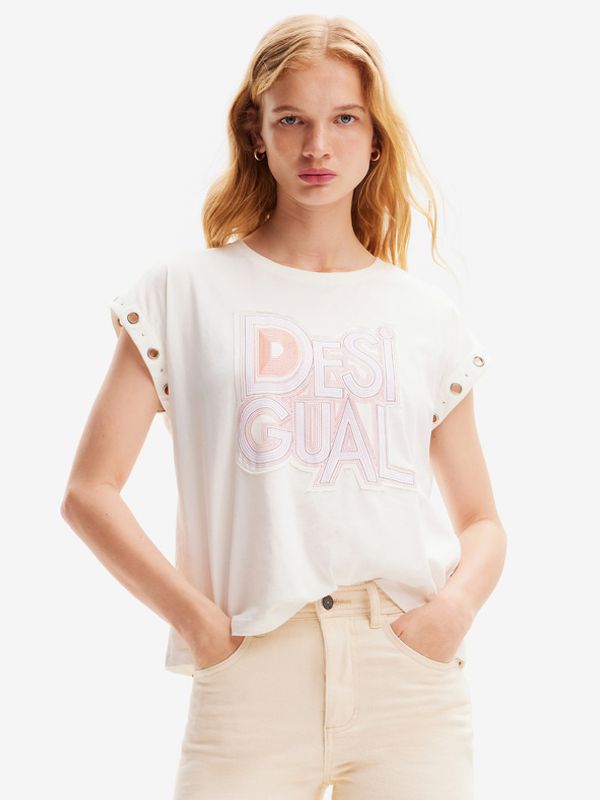 Desigual Desigual Berlin T-shirt Byal