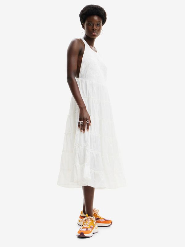 Desigual Desigual Desigual x M. Christian Lacroix Romantic Рокля Byal