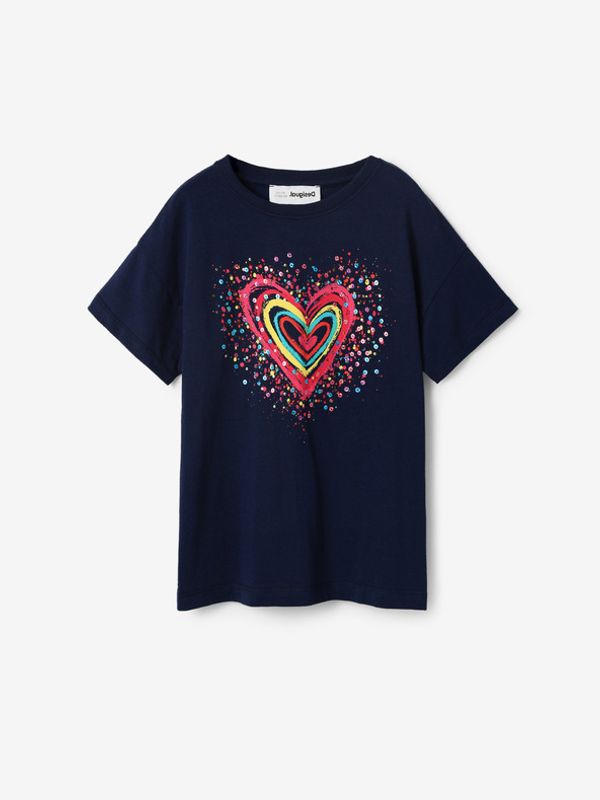 Desigual Desigual Heart Тениска детски Sin