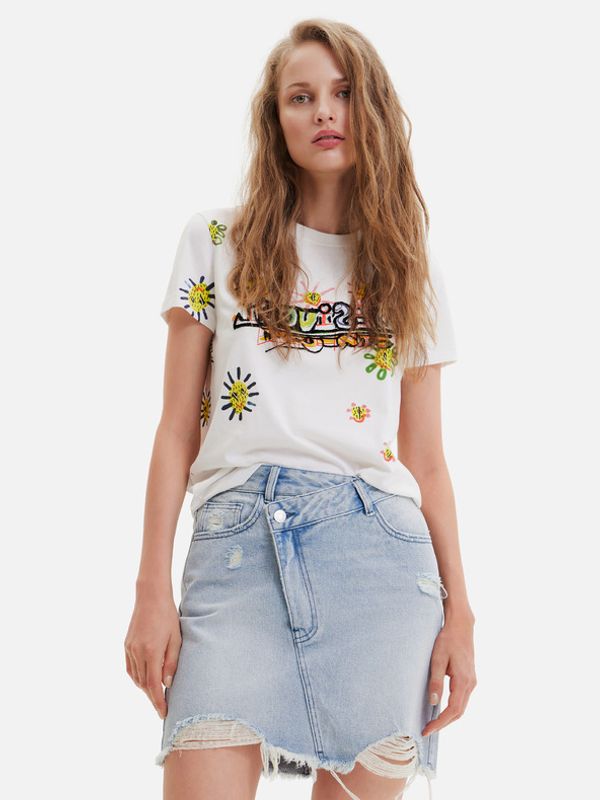 Desigual Desigual Margapepo T-shirt Byal