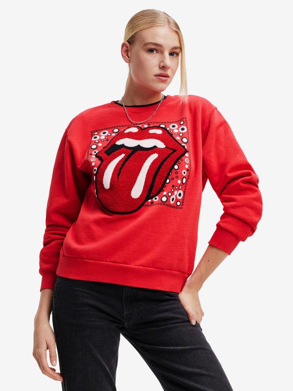 Desigual Desigual Rolling Red Sweatshirt Cherven