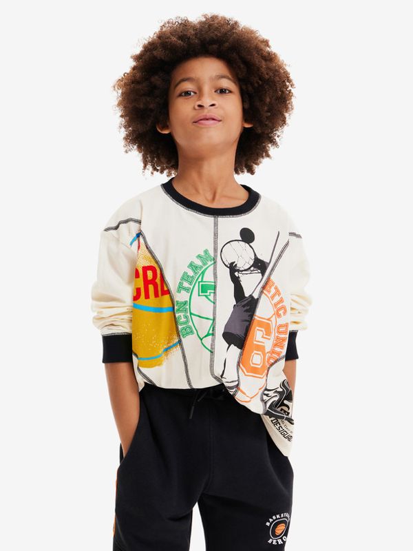 Desigual Desigual Roy Детска тениска Byal